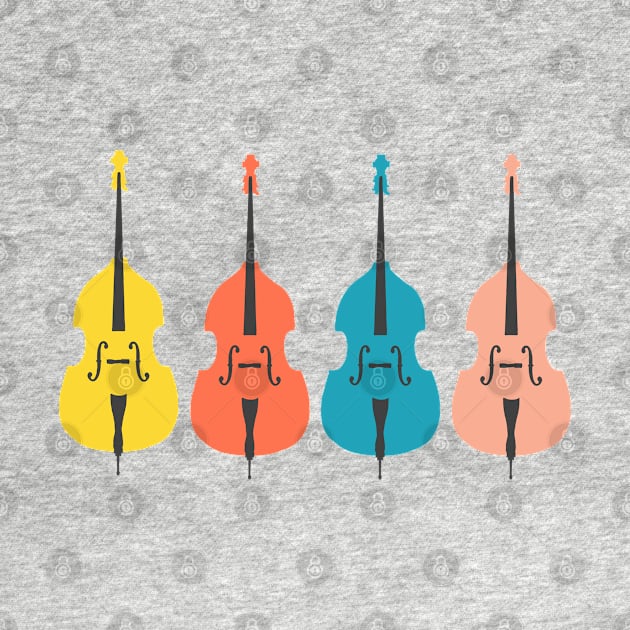 Colourful Double Basses by NattyDesigns